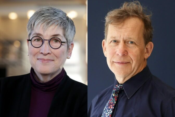 from left to right, photos of Elizabeth Holm and Nicholas Kotov