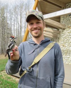 photo of Brian Weeks holding a bird