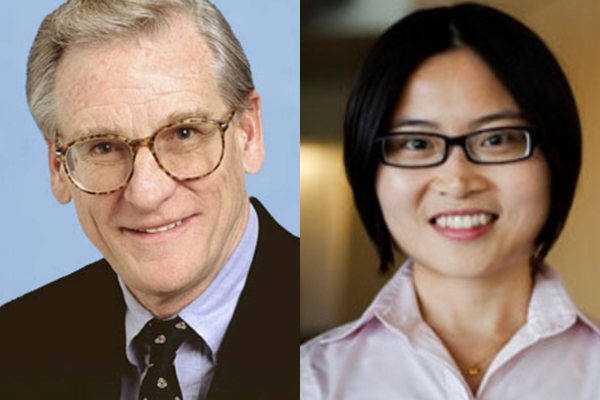 from left to right, photo of Robert Bartlett and Zhen Xu