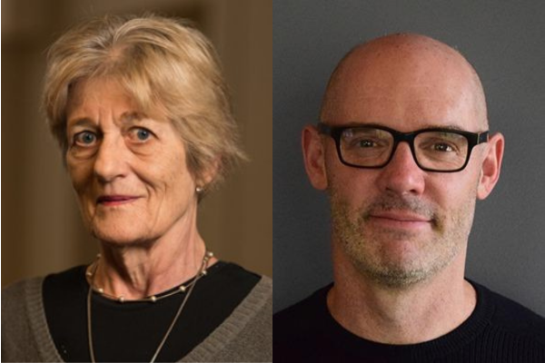 photos of Phoebe Ellsworth and Scott Page